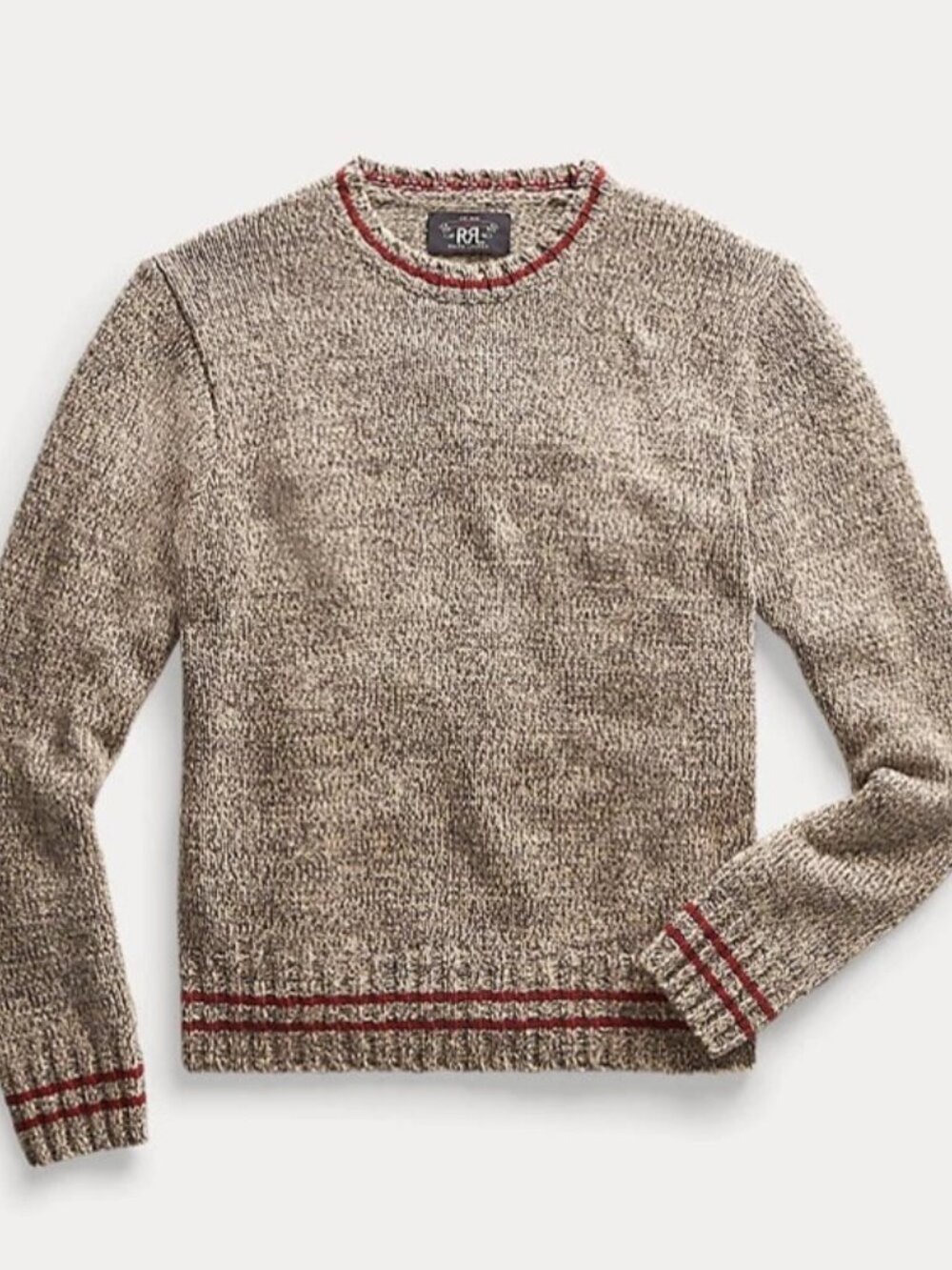 Ralph Lauren RRL Marled Wool-Cotton Crewneck Sweater (XL) - perfect condition